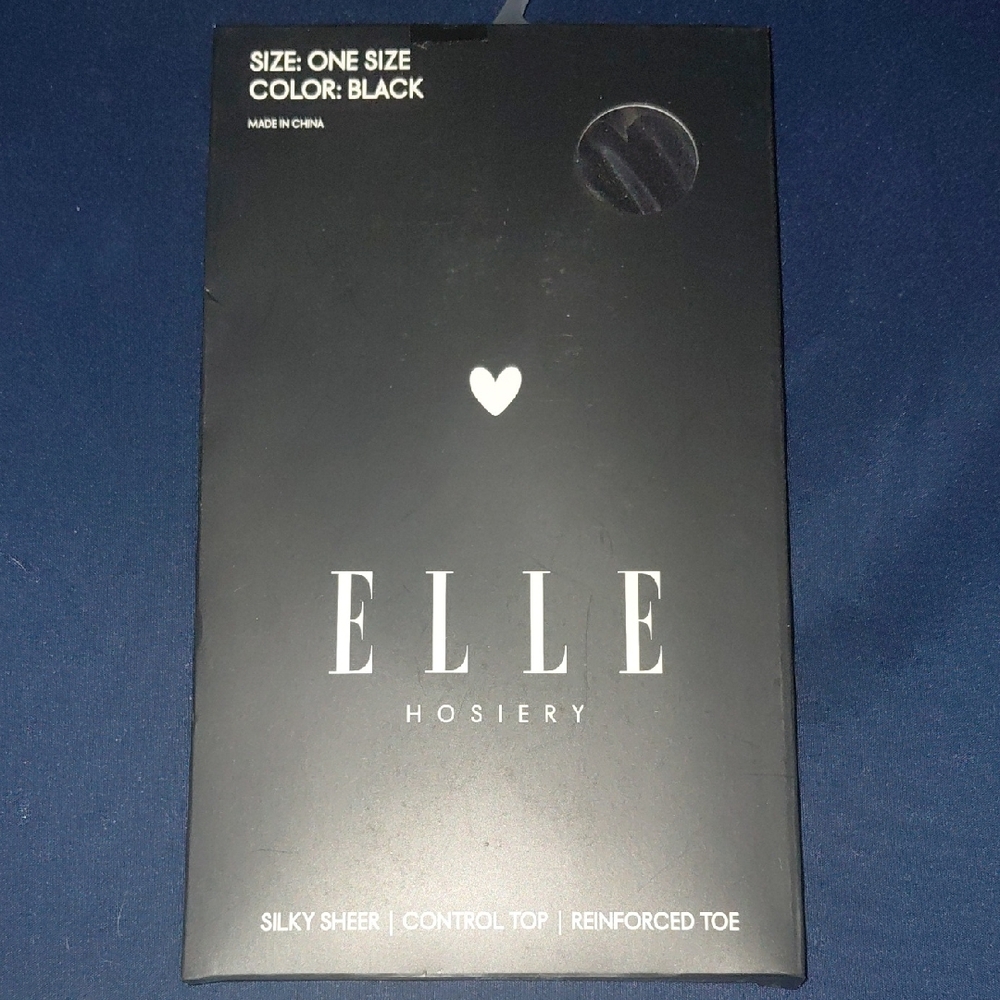 Elle Black Sheer Hosiery